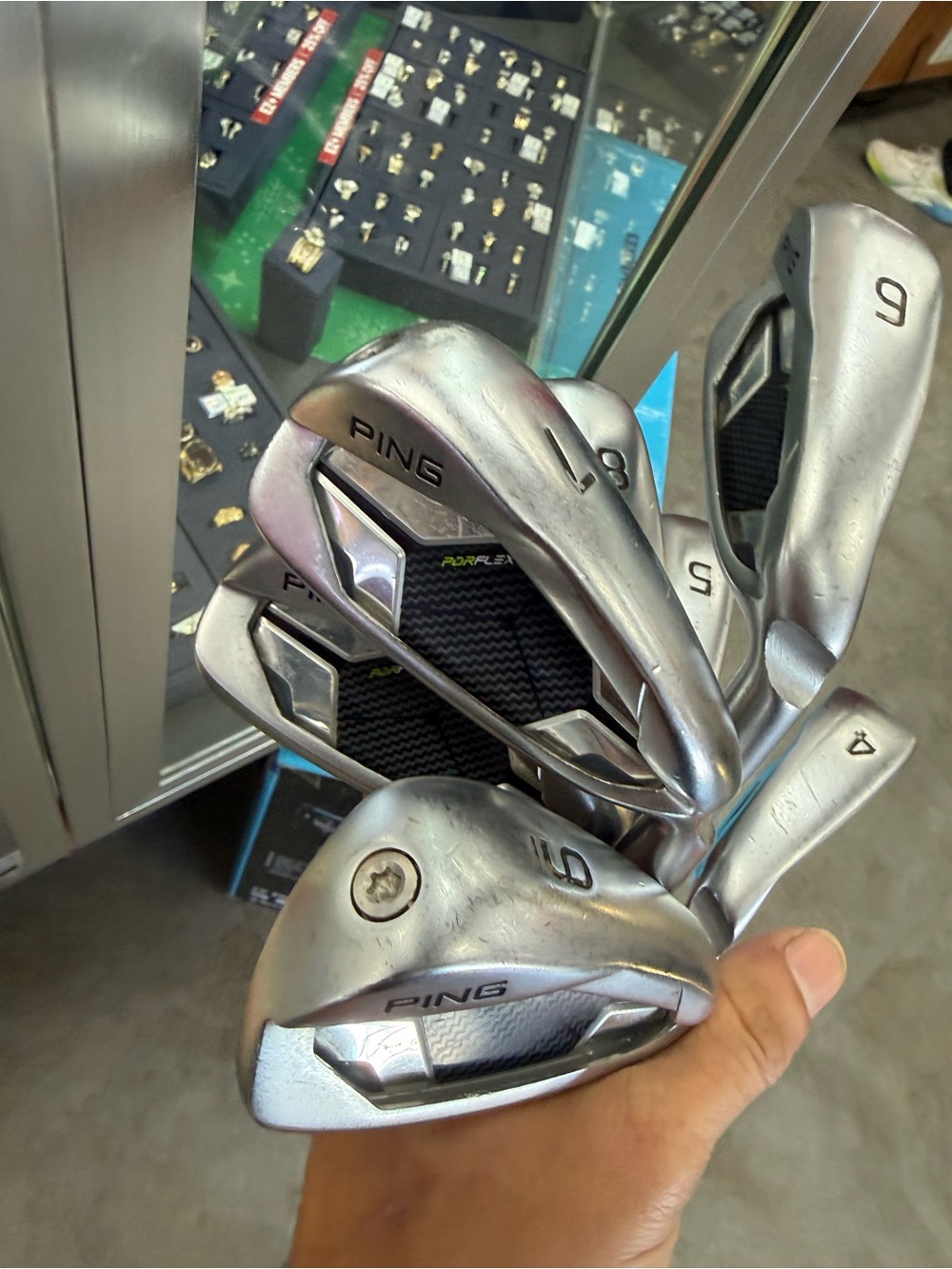 Ping Silver G430 Golf Iron Set stiff 4-w 7 clubs g 430 clubs